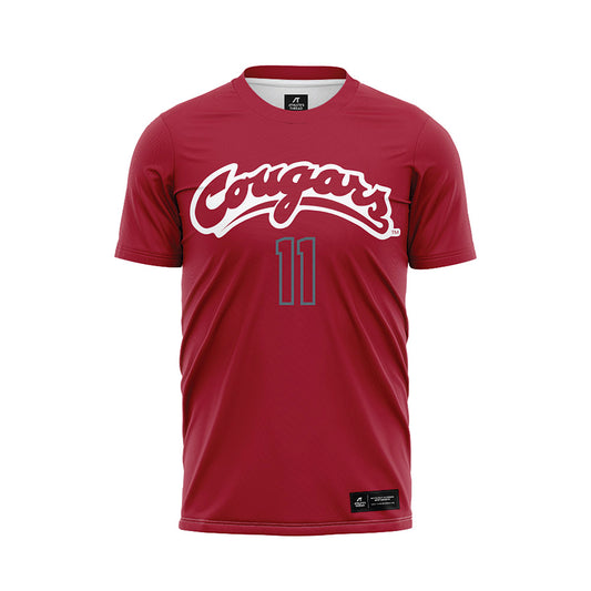 WSU - NCAA Women's Soccer : Kate Spangler - Red Soccer Jersey-0