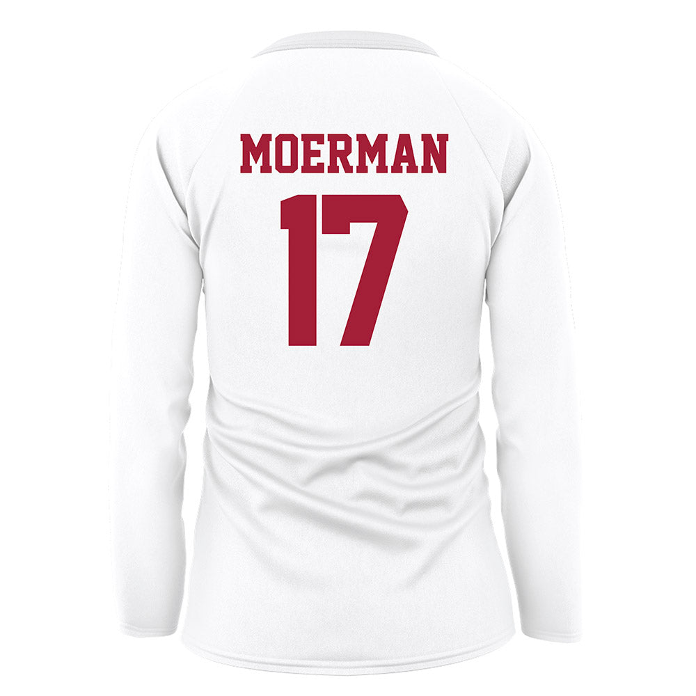 WSU - NCAA Women's Volleyball : Kryssa Moerman - White Volleyball Jersey-1