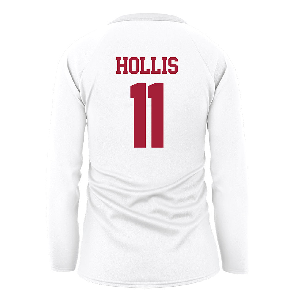 WSU - NCAA Women's Volleyball : Audrey Hollis - White Volleyball Jersey-1