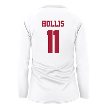 WSU - NCAA Women's Volleyball : Audrey Hollis - White Volleyball Jersey-1