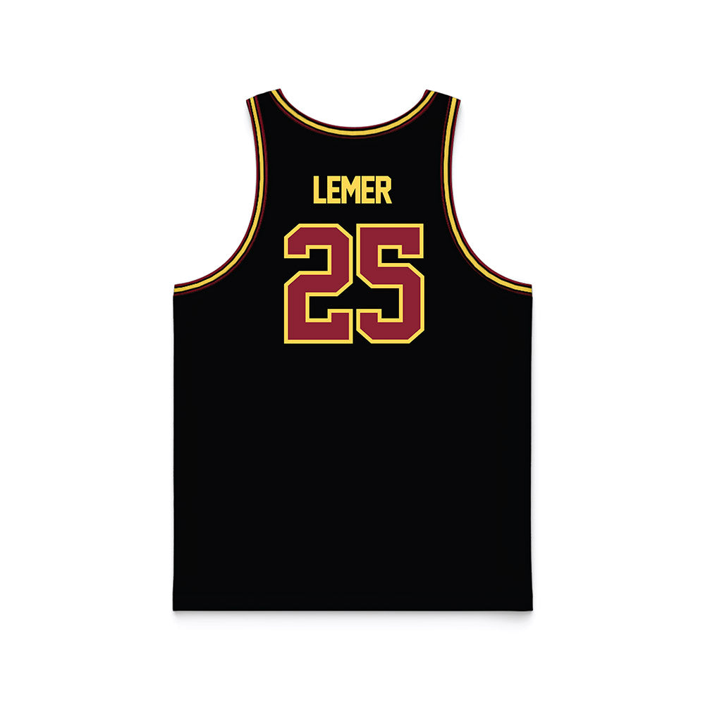 NSU - NCAA Men's Basketball : Parker Lemer - Black Basketball Jersey