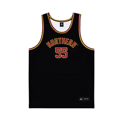 NSU - NCAA Men's Basketball : Tobi Obiora - Black Basketball Jersey-0
