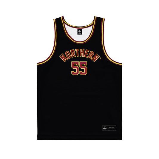 NSU - NCAA Men's Basketball : Tobi Obiora - Black Basketball Jersey-0