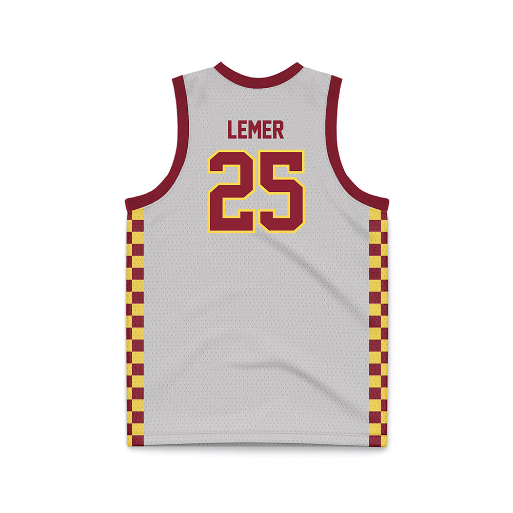 NSU - NCAA Men's Basketball : Parker Lemer - Grey Basketball Jersey