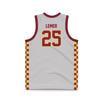 NSU - NCAA Men's Basketball : Parker Lemer - Grey Basketball Jersey
