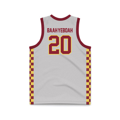 NSU - NCAA Men's Basketball : Marley Baah-Yeboah - Grey Basketball Jersey-1