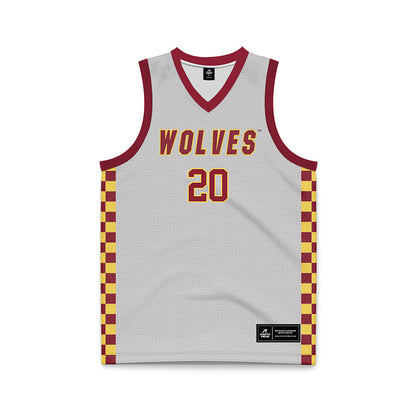 NSU - NCAA Men's Basketball : Marley Baah-Yeboah - Grey Basketball Jersey-0