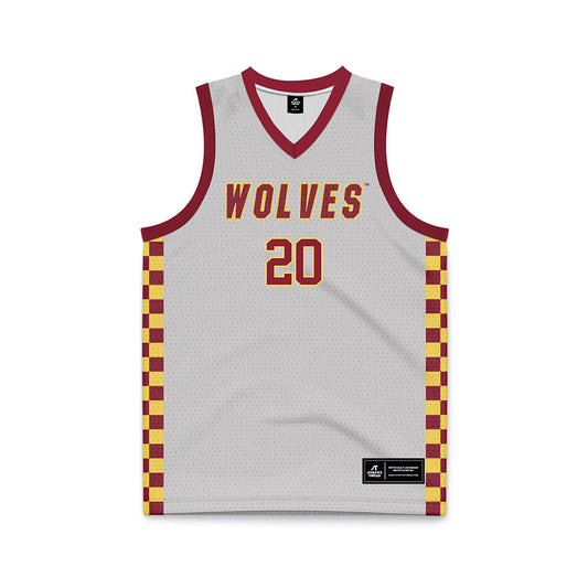NSU - NCAA Men's Basketball : Marley Baah-Yeboah - Grey Basketball Jersey-0