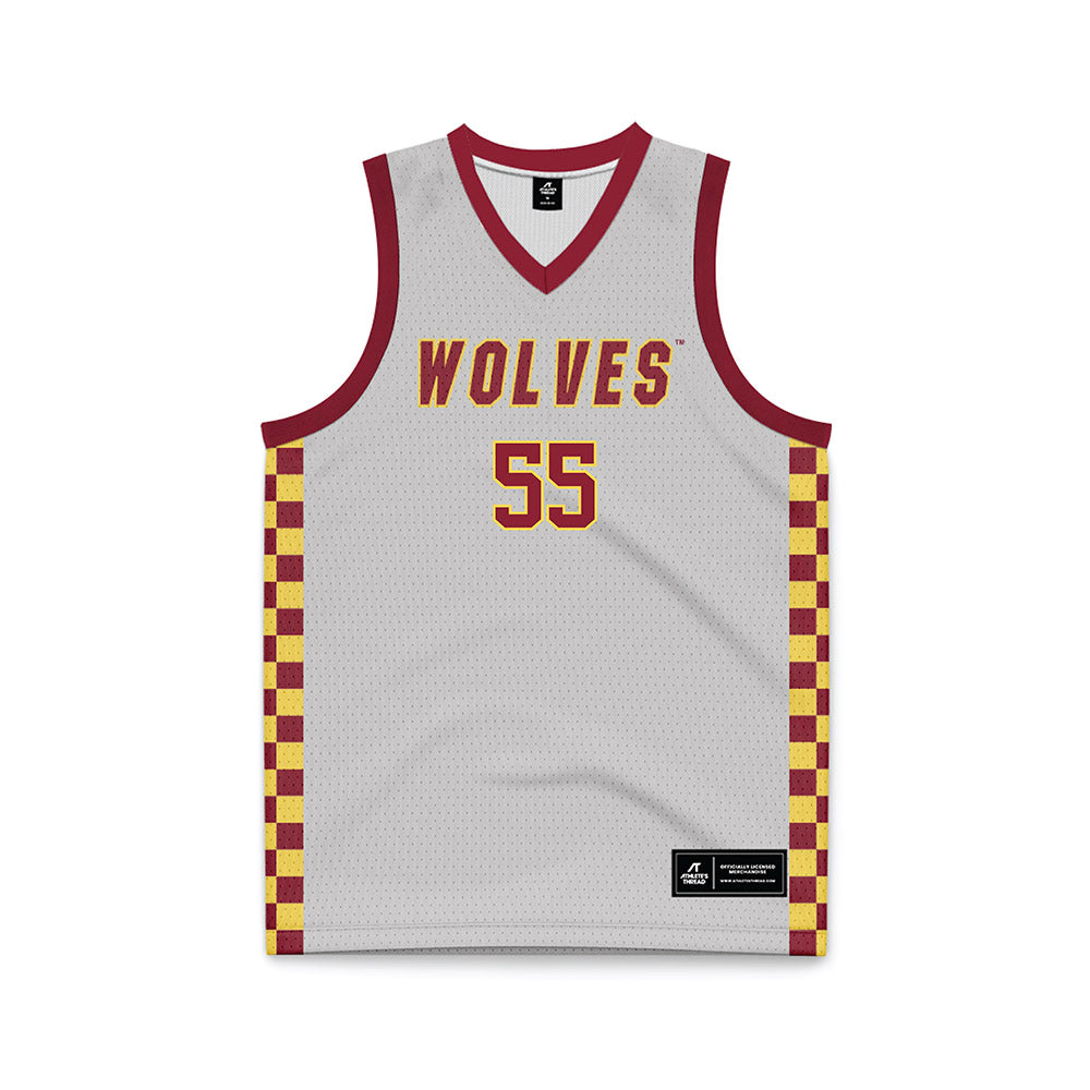 NSU - NCAA Men's Basketball : Tobi Obiora - Grey Basketball Jersey-0