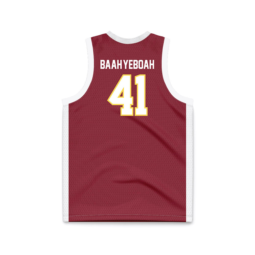 NSU - NCAA Men's Basketball : Marley Baah-Yeboah - Maroon Basketball Jersey