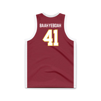 NSU - NCAA Men's Basketball : Marley Baah-Yeboah - Maroon Basketball Jersey