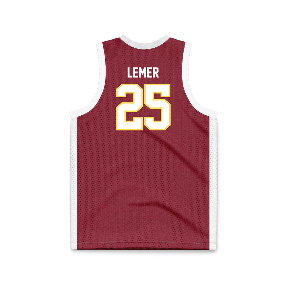 NSU - NCAA Men's Basketball : Parker Lemer - Maroon Basketball Jersey