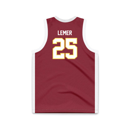 NSU - NCAA Men's Basketball : Parker Lemer - Maroon Basketball Jersey