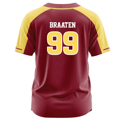NSU - NCAA Softball : Emily Braaten - Maroon Jersey-1