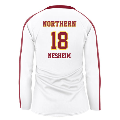 NSU - NCAA Women's Volleyball : Linnea Nesheim - White Volleyball Jersey-1