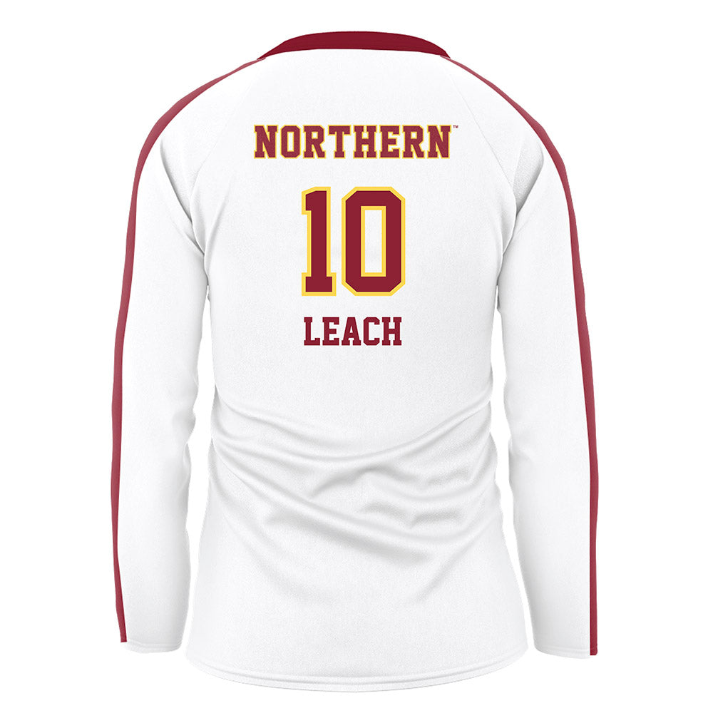 NSU - NCAA Women's Volleyball : Addie Leach - White Volleyball Jersey-1