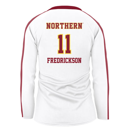 NSU - NCAA Women's Volleyball : Logan Fredrickson - White Volleyball Jersey-1
