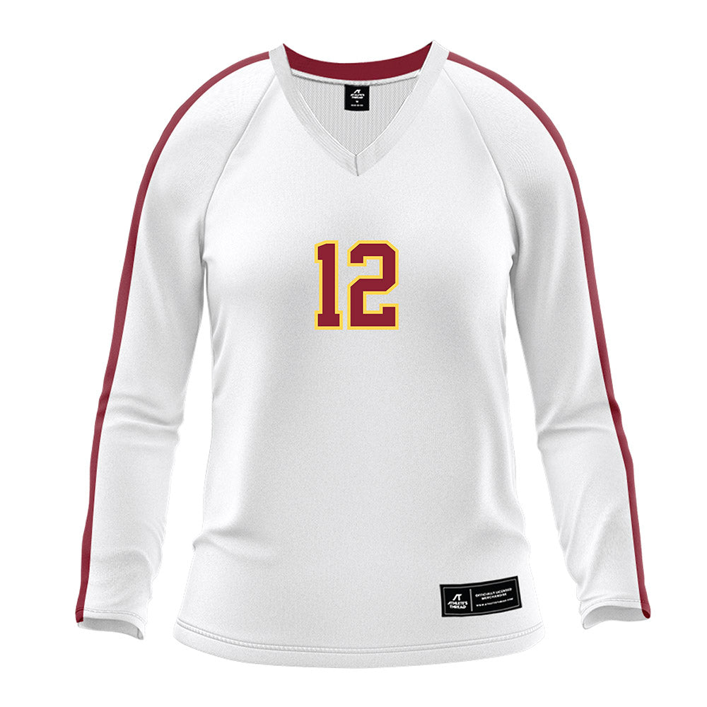 NSU - NCAA Women's Volleyball : Avery Maasdorf - White Volleyball Jersey-0
