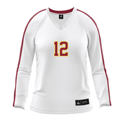 NSU - NCAA Women's Volleyball : Avery Maasdorf - White Volleyball Jersey-0