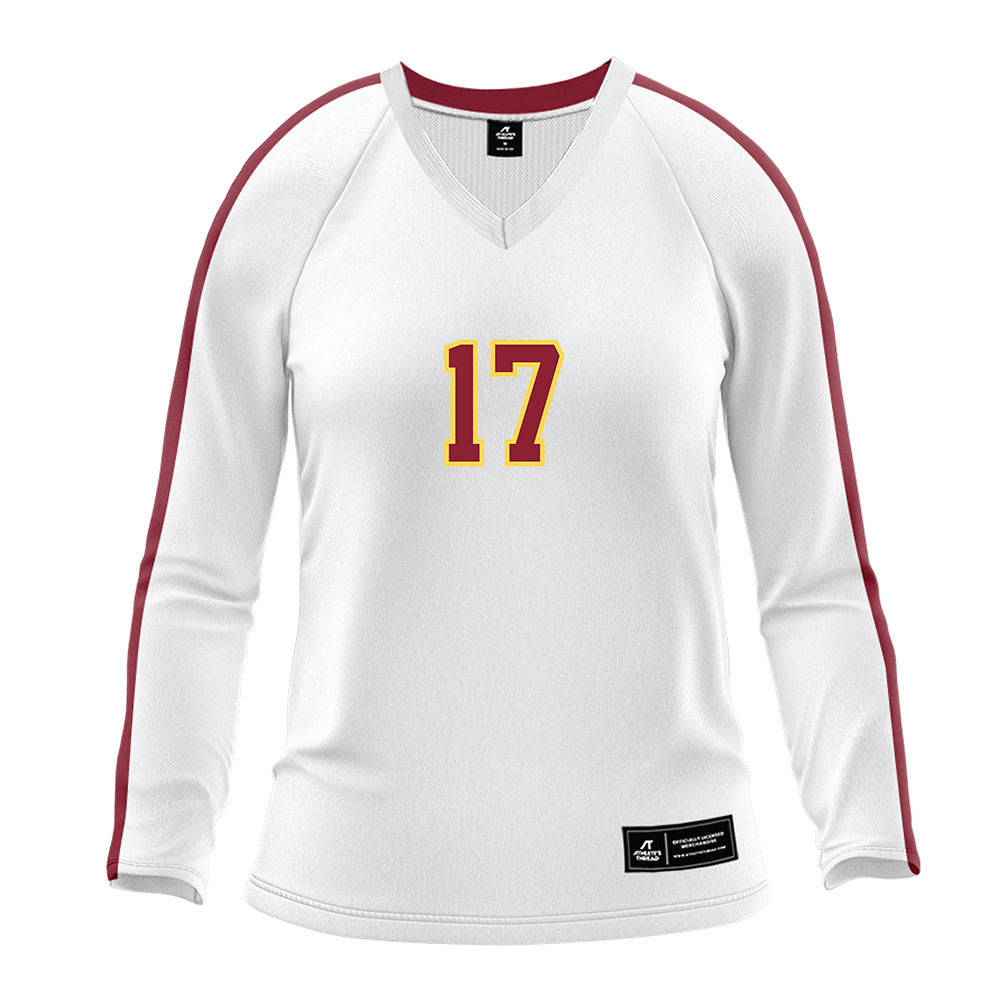 NSU - NCAA Women's Volleyball : Ashley Yost - White Volleyball Jersey-0