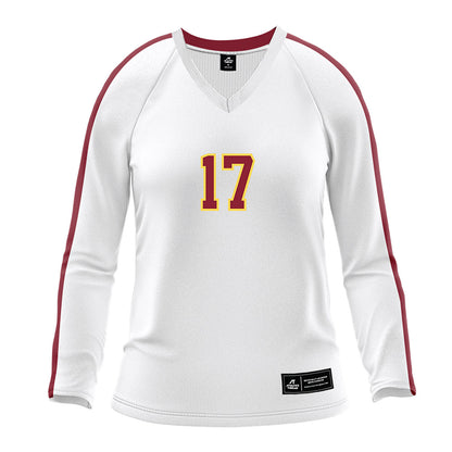 NSU - NCAA Women's Volleyball : Ashley Yost - White Volleyball Jersey-0