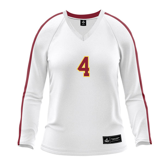NSU - NCAA Women's Volleyball : Lydia Nelson - White Volleyball Jersey-0