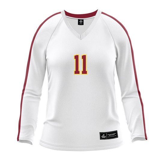 NSU - NCAA Women's Volleyball : Logan Fredrickson - White Volleyball Jersey-0