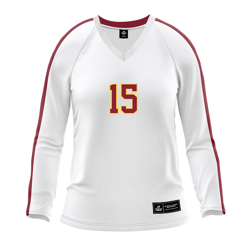 NSU - NCAA Women's Volleyball : Sidonia Wattier - White Volleyball Jersey-0