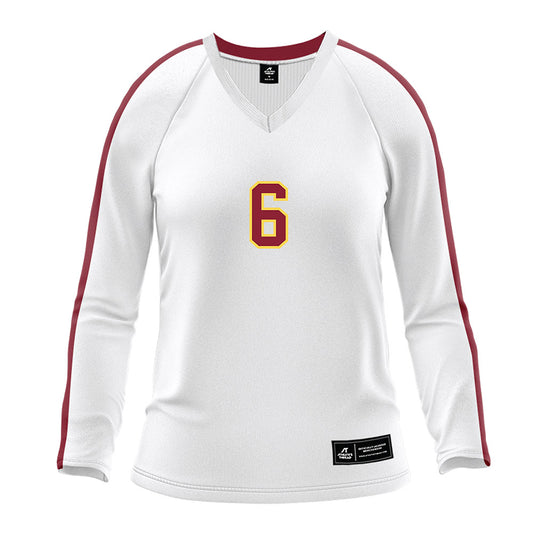 NSU - NCAA Women's Volleyball : Maggie Smith - White Volleyball Jersey-0