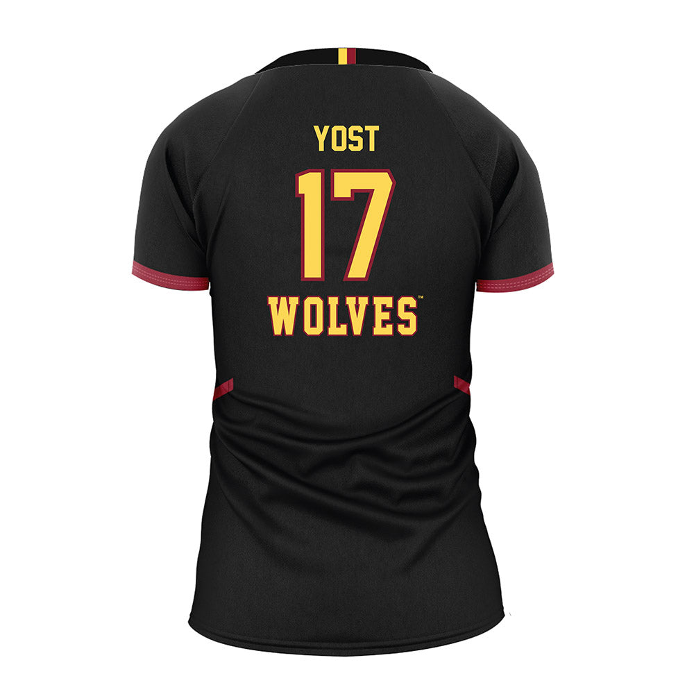 NSU - NCAA Women's Volleyball : Ashley Yost - Black Volleyball Jersey-1