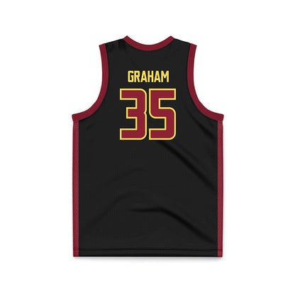 NSU - NCAA Women's Basketball : Telia Graham - Black Basketball Jersey-1