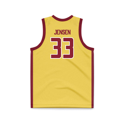 NSU - NCAA Women's Basketball : Brooke Jensen - Yellow Basketball Jersey-1