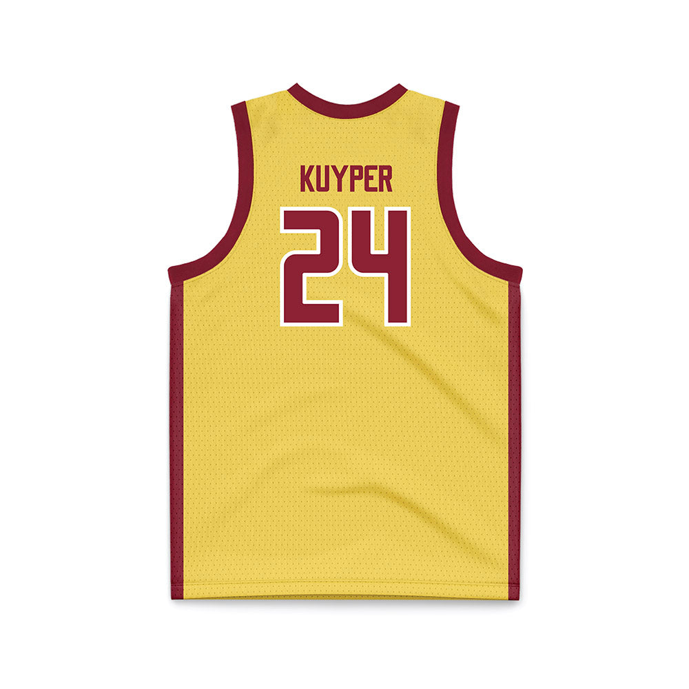 NSU - NCAA Women's Basketball : Carli Kuyper - Yellow Basketball Jersey-1