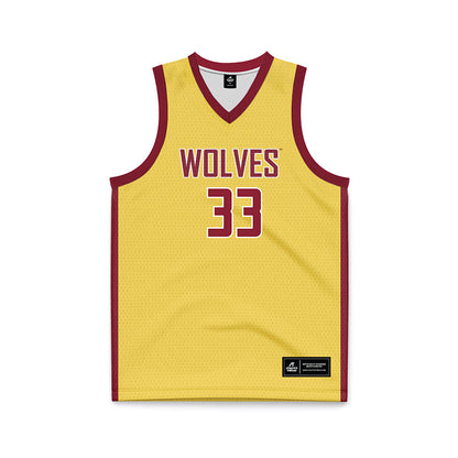 NSU - NCAA Women's Basketball : Brooke Jensen - Yellow Basketball Jersey-0
