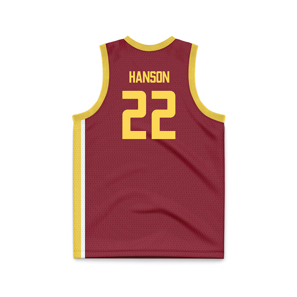NSU - NCAA Women's Basketball : Ava Hanson - Maroon Basketball Jersey-1