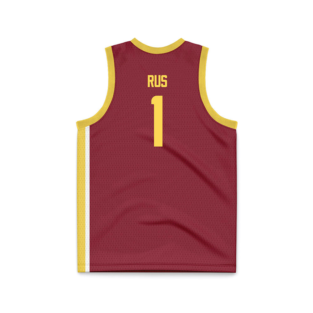 NSU - NCAA Women's Basketball : Reagan Rus - Maroon Basketball Jersey-1