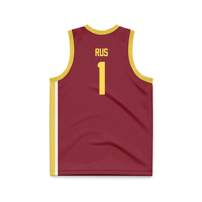 NSU - NCAA Women's Basketball : Reagan Rus - Maroon Basketball Jersey-1