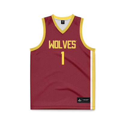 NSU - NCAA Women's Basketball : Reagan Rus - Maroon Basketball Jersey-0