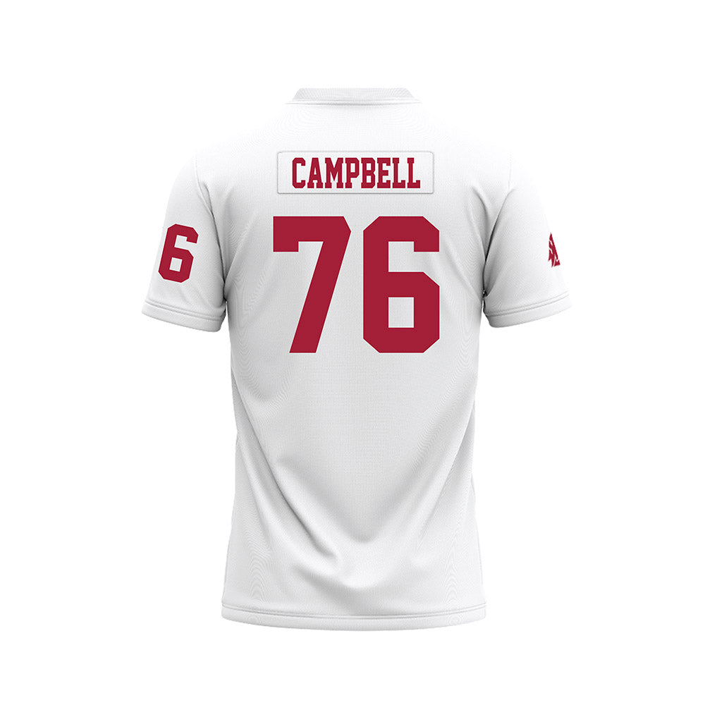 WSU - NCAA Football : Grayson Campbell - White Football Jersey-1