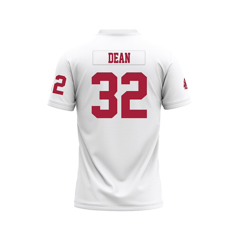 WSU - NCAA Football : Max Dean - White Football Jersey-1