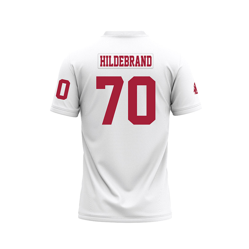 WSU - NCAA Football : Dylan Hildebrand - White Football Jersey-1