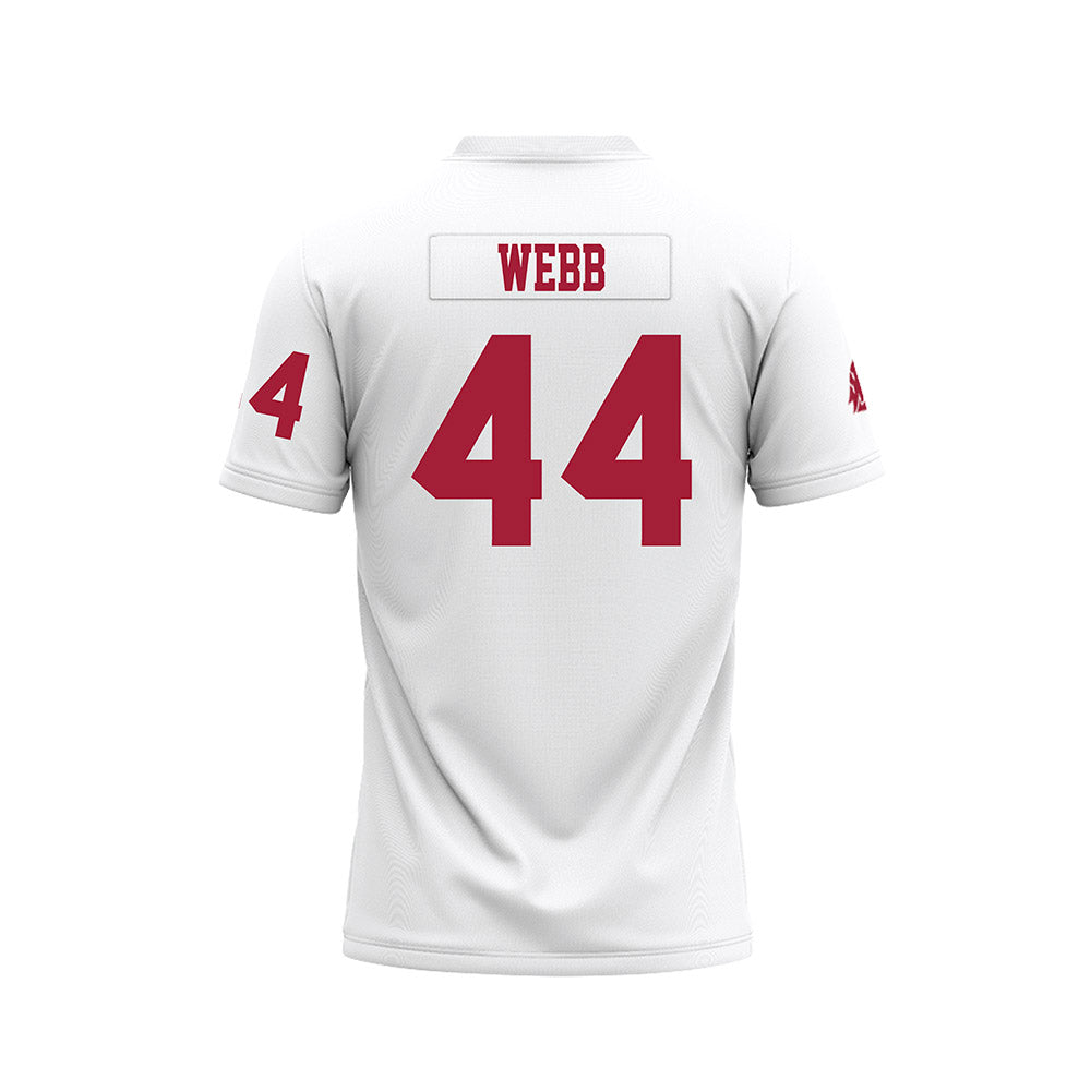 WSU - NCAA Football : Luke Webb - White Football Jersey-1