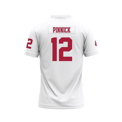 WSU - NCAA Football : Caden Pinnick - White Football Jersey-1