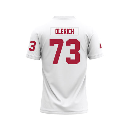 WSU - NCAA Football : AJ Olerich - White Football Jersey-1