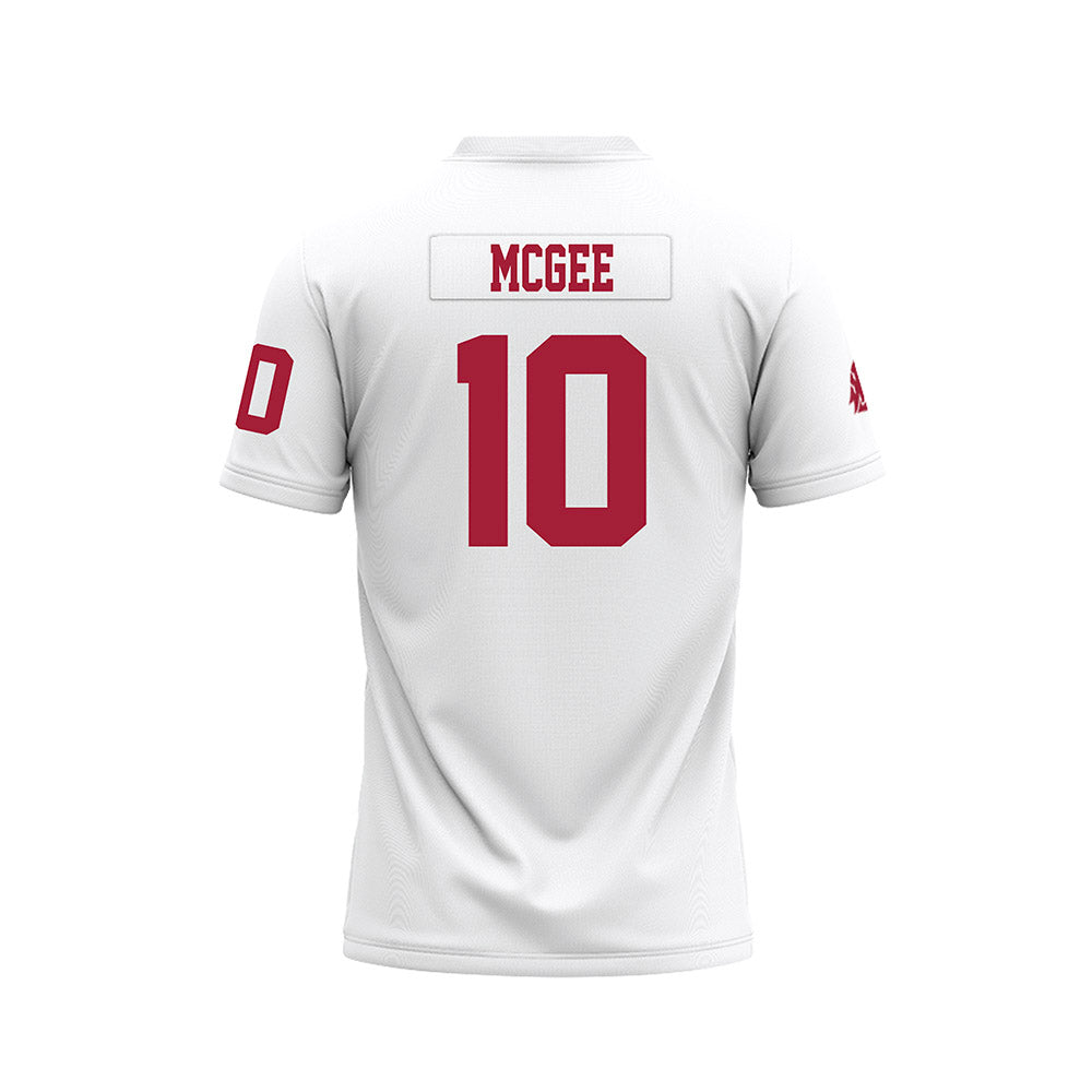 WSU - NCAA Football : Lance McGee - White Football Jersey-1