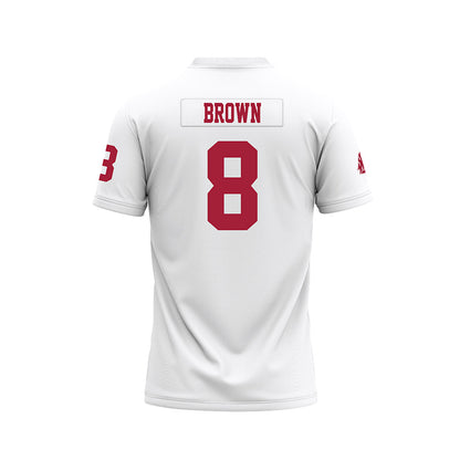 WSU - NCAA Football : Nylan Brown - White Football Jersey-1