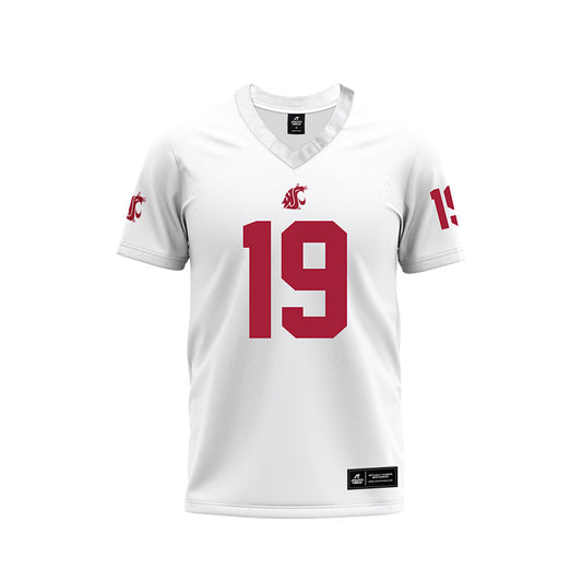 WSU - NCAA Football : Jake Tiryakioglu - White Football Jersey-0