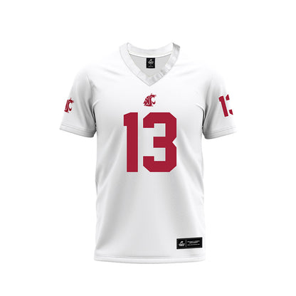 WSU - NCAA Football : Ryan McKendry - White Football Jersey-0