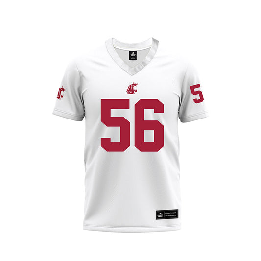 WSU - NCAA Football : Fernando Lecuona - White Football Jersey-0