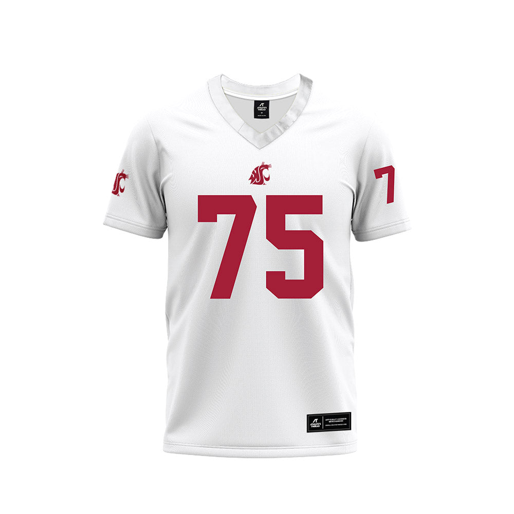 WSU - NCAA Football : Noah Dunham - White Football Jersey-0